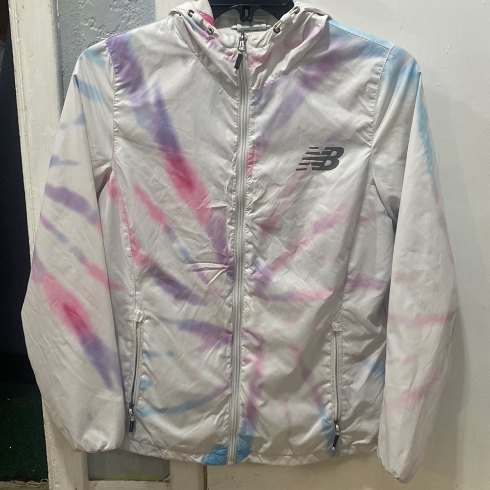 Multi color rain jacket